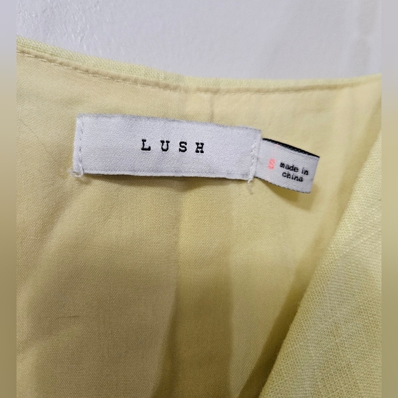 Lush Yellow Spaghetti Strap Mini Dress! - Picture 2 of 5